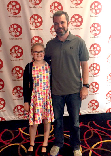 Critic Eva Green and her father.