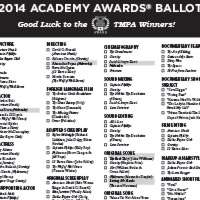 Make your picks: Download the 2014 Academy Awards® Ballot PDF
